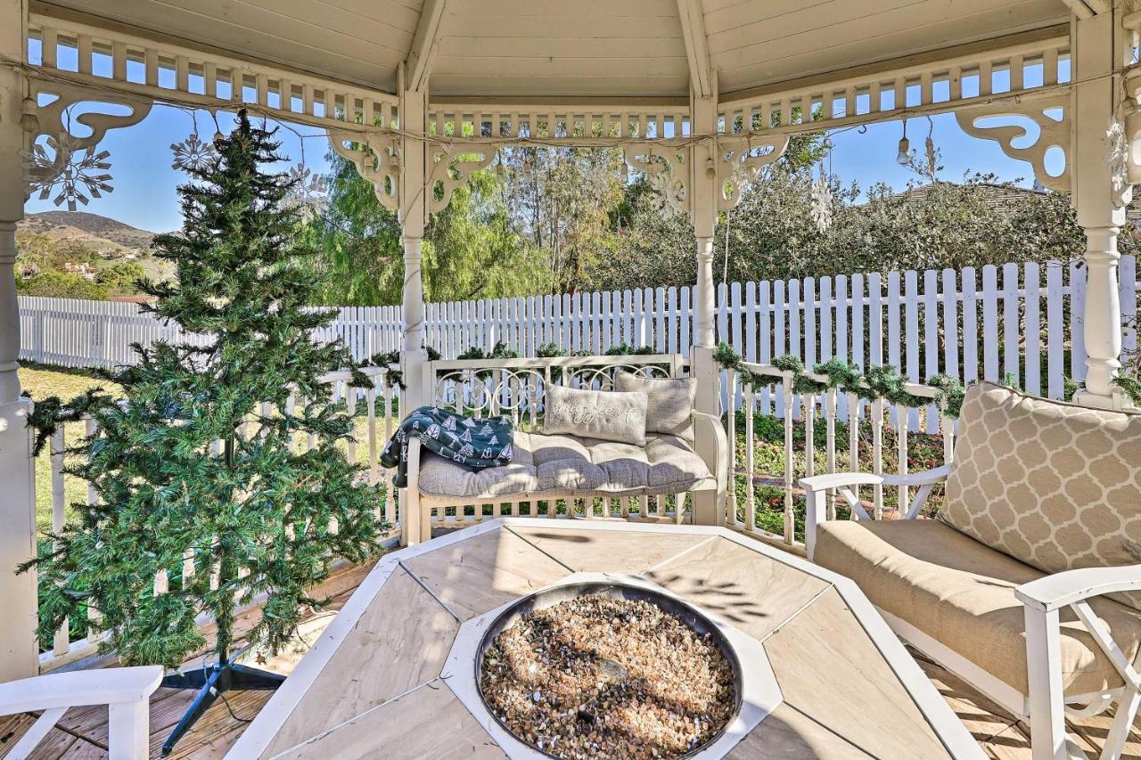 Fallbrook Home With Garden, Gazebo, And Fire Pit! 外观 照片