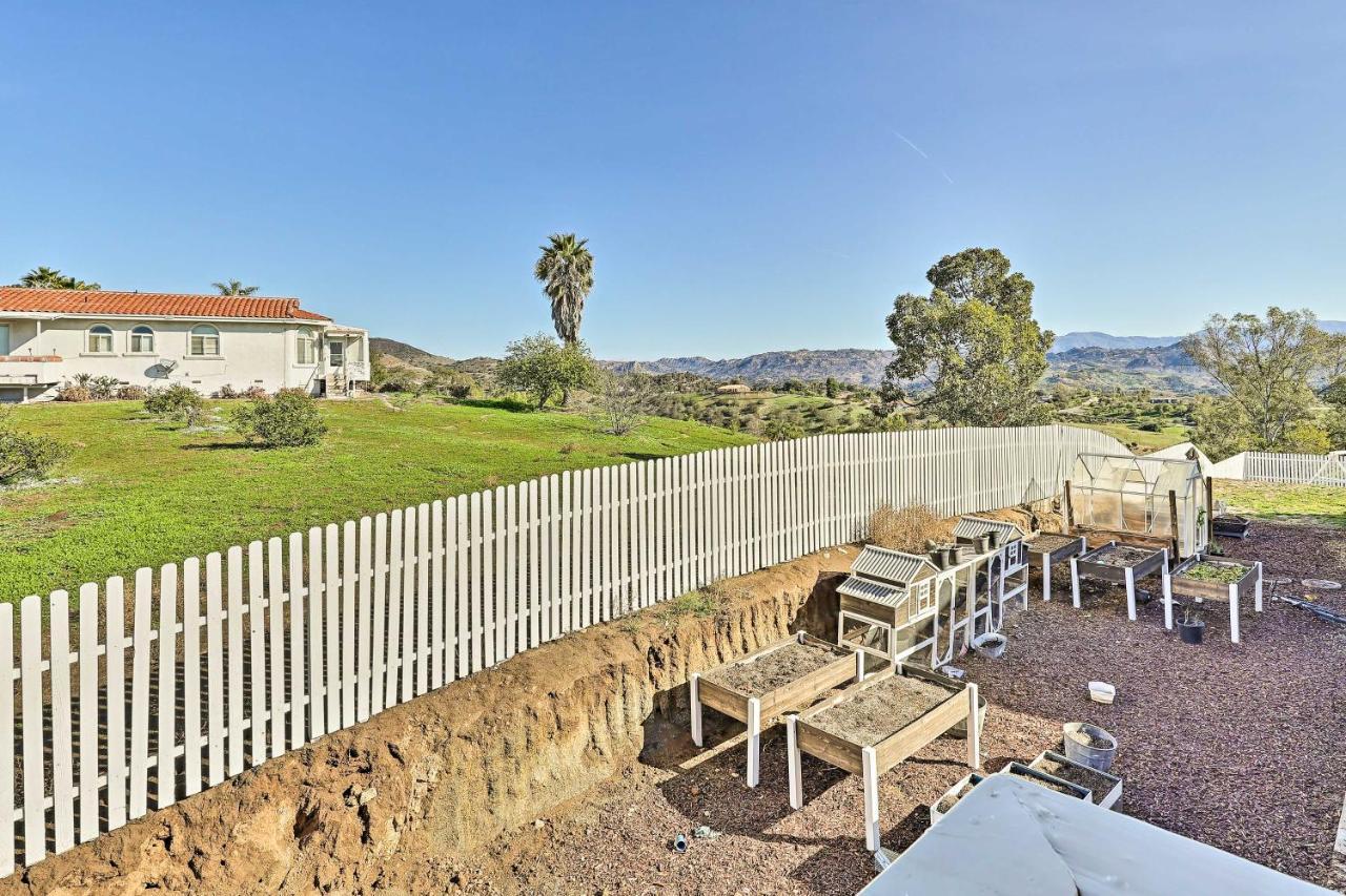 Fallbrook Home With Garden, Gazebo, And Fire Pit! 外观 照片